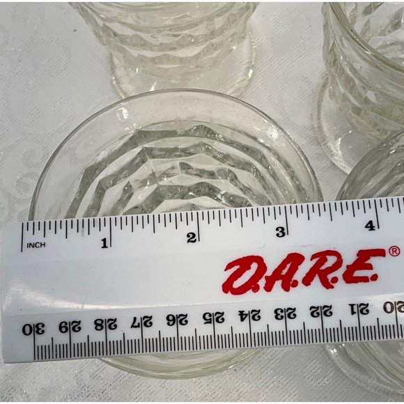 White hall Vintage Clear juice, dessert, sherbert glasses set/5 - Picture 5 of 6